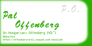 pal offenberg business card